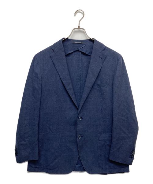 TAGLIATORE（タリアトーレ）TAGLIATORE (タリアトーレ) MONTECARLO SUPER110'sストレッチウールホップサック2Bジャケット ネイビー サイズ:52Rの古着・服飾アイテム