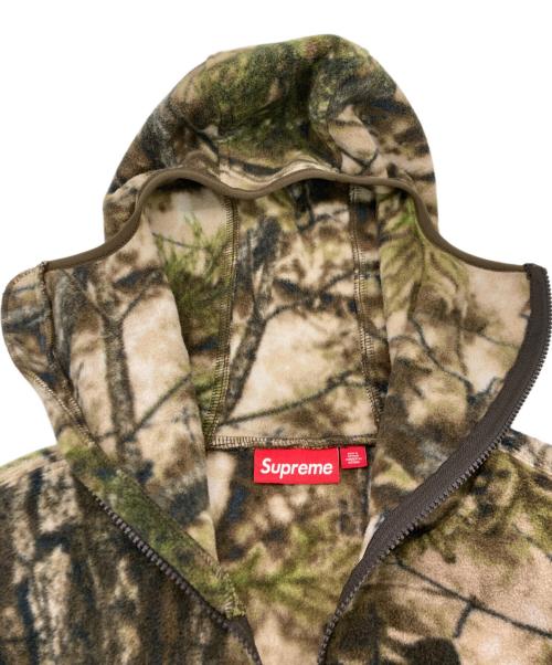 SUPREME（シュプリーム）Supreme (シュプリーム) POLARTEC FACE MASK HALF ZIP HOODED SWEATSHIRT カーキ サイズ:SIZE Mの古着・服飾アイテム