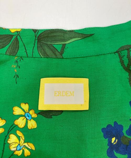 ERDEM（アーデム）ERDEM (アーデム) 長袖シャツワンピース グリーン サイズ:SIZE10の古着・服飾アイテム