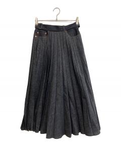 中古・古着通販】sacai (サカイ) デニムスカート インディゴ サイズ:2
