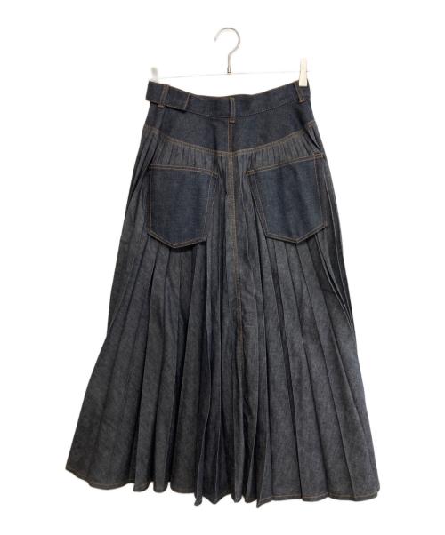 sacai（サカイ）sacai (サカイ) デニムプリーツスカート インディゴ サイズ:SIZE 1の古着・服飾アイテム