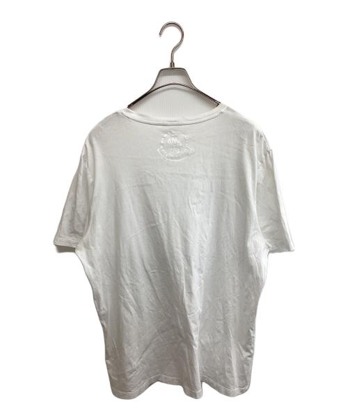 MONCLER（モンクレール）MONCLER (モンクレール) MAGLIA コットン 半袖 Tシャツ ホワイト サイズ:SIZE XLの古着・服飾アイテム