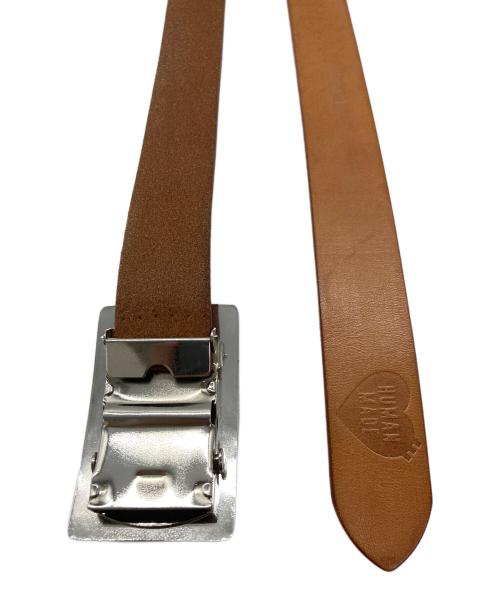 HUMAN MADE（ヒューマンメイド）HUMAN MADE (ヒューマンメイド) バックル レザーベルト ブラウン サイズ:実寸サイズをご参照下さい。の古着・服飾アイテム