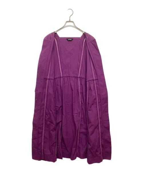 Velnica（ヴェルニカ）Velnica (ヴェルニカ) Vネックシャツワンピース ピンク サイズ:不明の古着・服飾アイテム