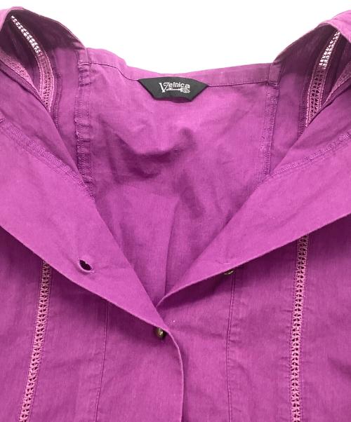 Velnica（ヴェルニカ）Velnica (ヴェルニカ) Vネックシャツワンピース ピンク サイズ:不明の古着・服飾アイテム