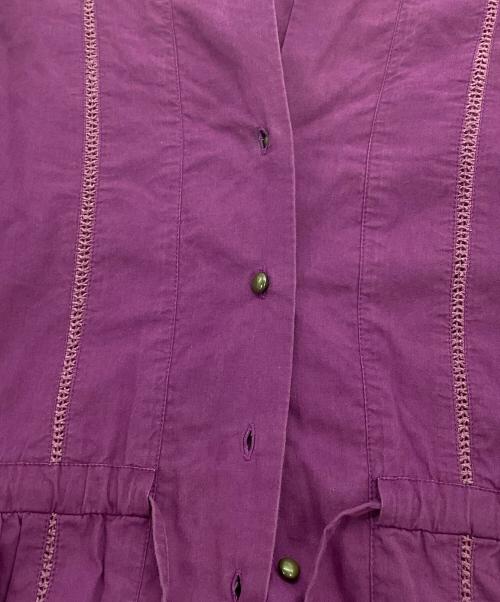 Velnica（ヴェルニカ）Velnica (ヴェルニカ) Vネックシャツワンピース ピンク サイズ:不明の古着・服飾アイテム