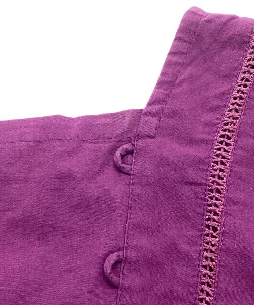 Velnica（ヴェルニカ）Velnica (ヴェルニカ) Vネックシャツワンピース ピンク サイズ:不明の古着・服飾アイテム