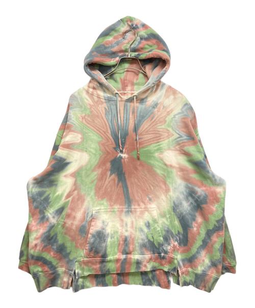 77circa（ナナナナサーカ）77circa (ナナナナサーカ) リメイク タイダイ プルオーバーパーカー ピンク サイズ:表記無しの古着・服飾アイテム