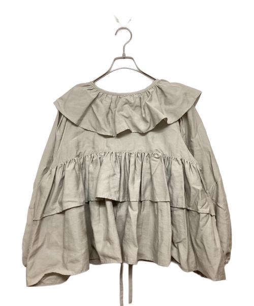 papier（パピエ）papier (パピエ) Tiered gown ベージュ サイズ:SIZE Free 未使用品の古着・服飾アイテム