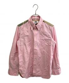 JUNYA WATANABE MAN×BROOKS BROTHERS（ジュンヤワタナベマン×ブルックスブラザーズ）の古着「Reconstructed long sleeve shirt」｜ピンク