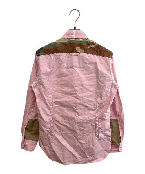 JUNYA WATANABE MAN（ジュンヤワタナベマン）JUNYA WATANABE MAN (ジュンヤワタナベマン) BROOKS BROTHERS (ブルックスブラザーズ) Reconstructed long sleeve shirt ピンク サイズ:SIZE XSの古着・服飾アイテム