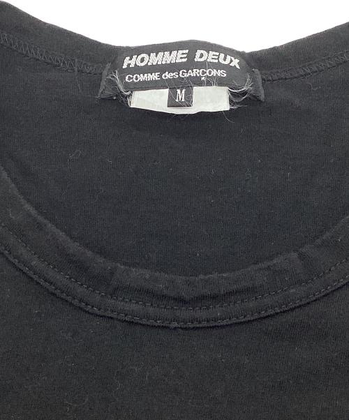COMME des GARCONS HOMME DEUX（コムデギャルソン オム ドゥ）COMME des GARCONS HOMME DEUX (コムデギャルソン オム ドゥ) ジッパーポケットTシャツ ブラック サイズ:SIZE Mの古着・服飾アイテム