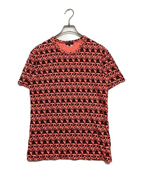 COMME des GARCONS HOMME PLUS（コムデギャルソンオムプリュス）COMME des GARCONS HOMME PLUS (コムデギャルソンオムプリュス) スカル総柄 Tシャツ オレンジ サイズ:SIZE Sの古着・服飾アイテム