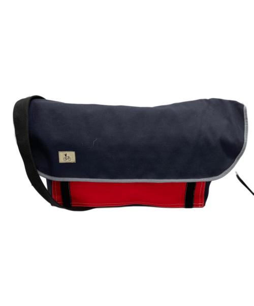 COSSET-BAG（コゼバッグ）COSSET-BAG (コゼバッグ) メッセンジャーバッグ レッド×ブルーの古着・服飾アイテム