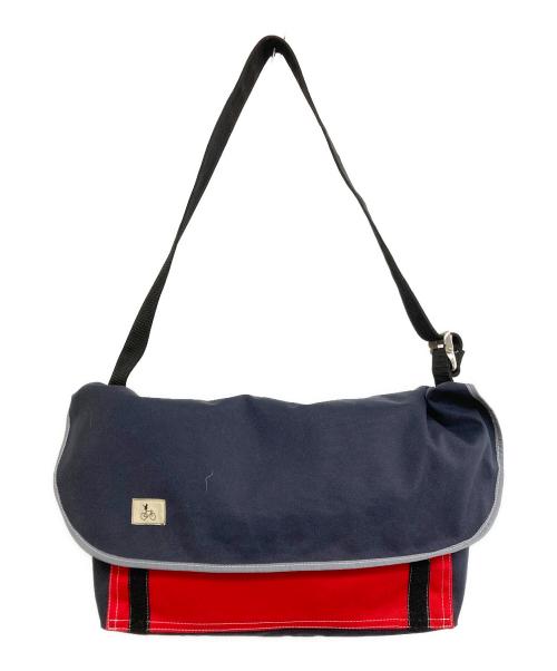 COSSET-BAG（コゼバッグ）COSSET-BAG (コゼバッグ) メッセンジャーバッグ レッド×ブルーの古着・服飾アイテム