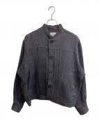 NEZU YOHINTENネヅヨウヒンテン）の古着「リネンジャケット」｜パープル