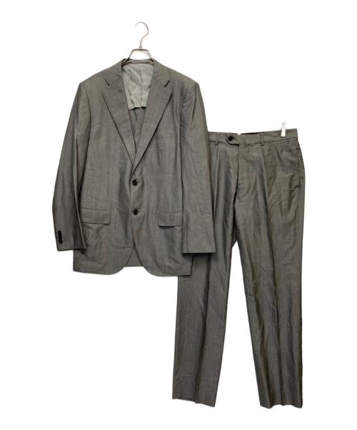 TOMORROW LAND（トゥモローランド）TOMORROW LAND (トゥモローランド) GUABELLO SUPER 130'S & SILK セットアップ グレー サイズ:50の古着・服飾アイテム