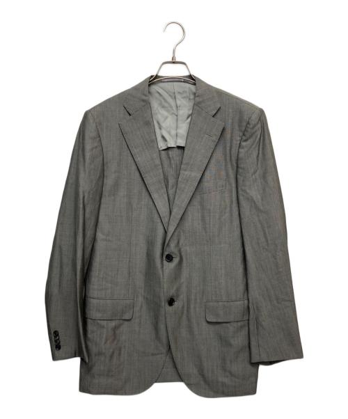 TOMORROW LAND（トゥモローランド）TOMORROW LAND (トゥモローランド) GUABELLO SUPER 130'S & SILK セットアップ グレー サイズ:50の古着・服飾アイテム