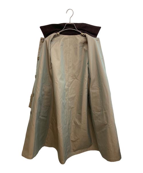 BEAUTY&YOUTH（ビューティーアンドユース）BEAUTY&YOUTH (ビューティーアンドユース) コットンシャンブレー リバーシブル ステンカラーコート ベージュ サイズ:SIZE Sの古着・服飾アイテム