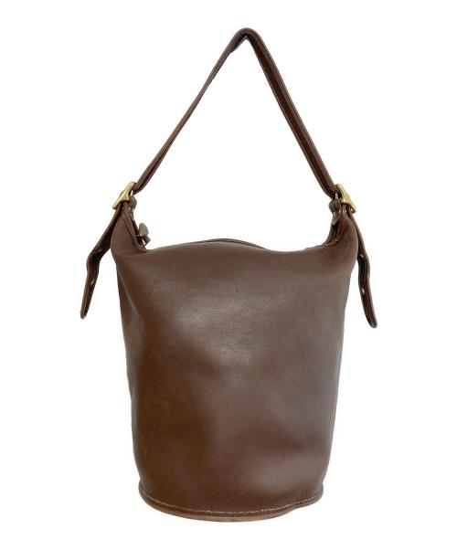 COACH（コーチ）COACH (コーチ) バケツ型レザーショルダーバッグ ブラウンの古着・服飾アイテム