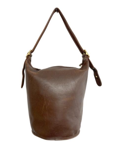COACH（コーチ）COACH (コーチ) バケツ型レザーショルダーバッグ ブラウンの古着・服飾アイテム
