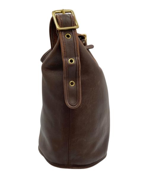 COACH（コーチ）COACH (コーチ) バケツ型レザーショルダーバッグ ブラウンの古着・服飾アイテム
