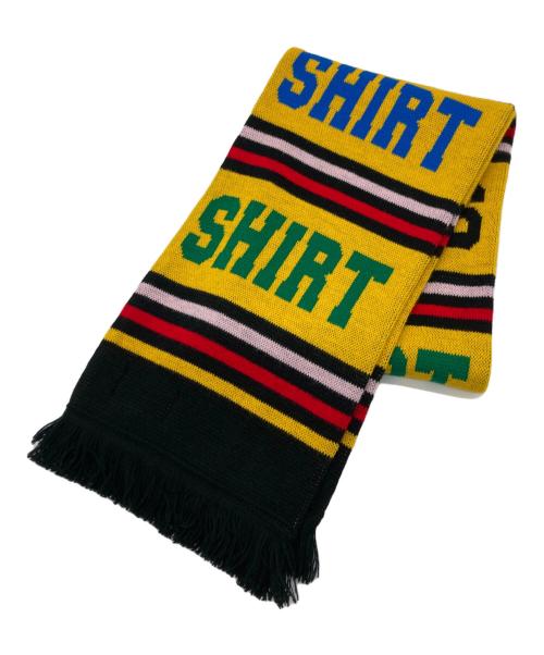 COMME des GARCONS SHIRT（コムデギャルソンシャツ）COMME des GARCONS SHIRT (コムデギャルソンシャツ) knitted jacquard acrylic football scarves/フットボールマフラー イエローの古着・服飾アイテム