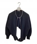 ALEXANDER WANGアレキサンダー・ワン）の古着「ウールカシミヤチェーンディティールニットカーディガン」｜ブラック