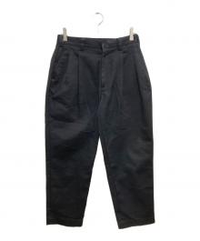 Dickies×vainl archive（ディッキーズ×ヴァイナルアーカイブ）の古着「タックテーパードパンツ」｜ブラック