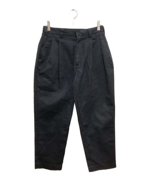Dickies（ディッキーズ）Dickies (ディッキーズ) vainl archive (ヴァイナルアーカイブ) タックテーパードパンツ ブラック サイズ:1の古着・服飾アイテム