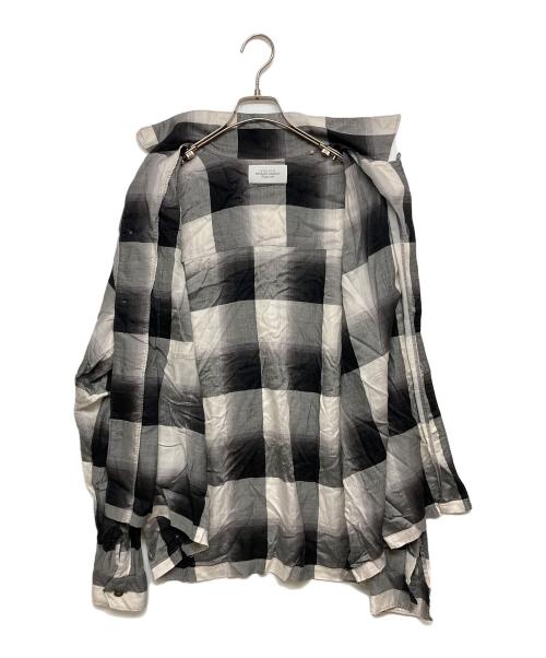 UNUSED（アンユーズド）UNUSED (アンユーズド) SUGARHILL (シュガーヒル) オンブレ開衿シャツ ホワイト×ブラック サイズ:SIZE2の古着・服飾アイテム
