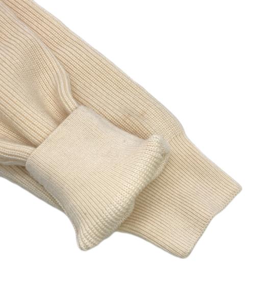 STUDIO NICHOLSON（スタジオ ニコルソン）STUDIO NICHOLSON (スタジオ ニコルソン) ドライバーズリブニットジャケット アイボリー サイズ:SIZE 0の古着・服飾アイテム