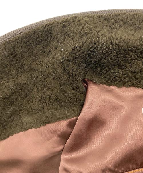 GANRYU（ガンリュウ）GANRYU (ガンリュウ) フェイクファージャケット ブラウン×オレンジ サイズ:SIZE Mの古着・服飾アイテム