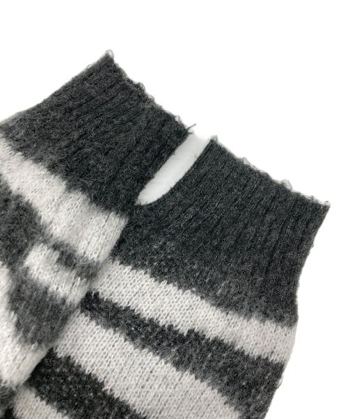 Schott（ショット）Schott (ショット) MOHAR ZEBRA CARDIGAN グレー サイズ:SIZE Lの古着・服飾アイテム