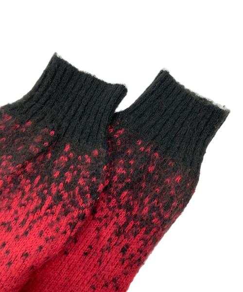 Schott（ショット）Schott (ショット) MOHAIR OMBRE BORDER CARDIGAN レッド サイズ:SIZE Lの古着・服飾アイテム