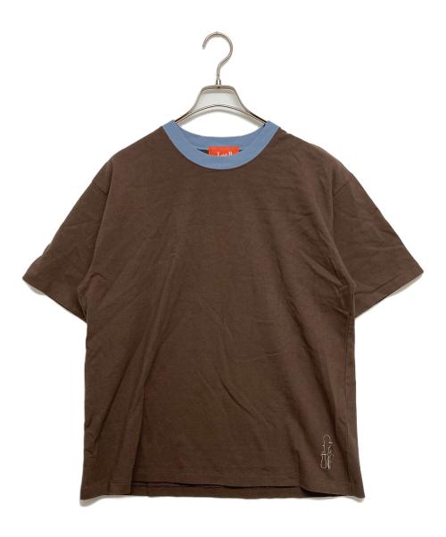 laid.B（レイド ビー）laid.B (レイド ビー) shower girl t-shirts ブルー×ブラウン サイズ:-の古着・服飾アイテム