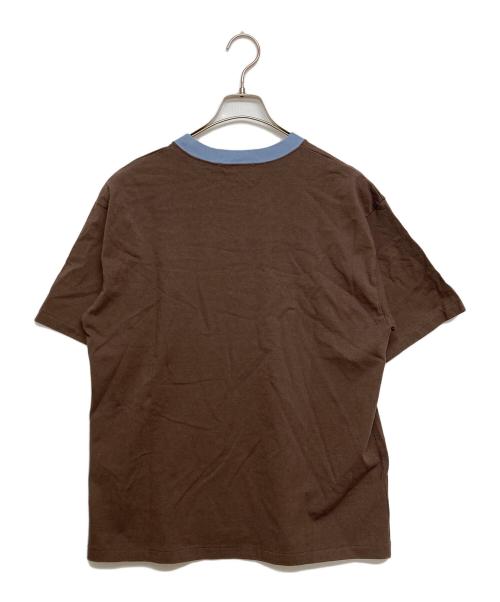 laid.B（レイド ビー）laid.B (レイド ビー) shower girl t-shirts ブルー×ブラウン サイズ:-の古着・服飾アイテム