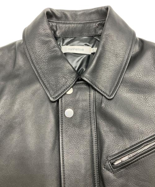 nonnative（ノンネイティブ）nonnative (ノンネイティブ) 中綿カウレザーライダースジャケット ブラック サイズ:SIZE 1の古着・服飾アイテム