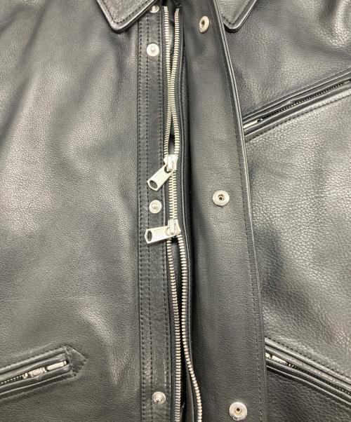 nonnative（ノンネイティブ）nonnative (ノンネイティブ) 中綿カウレザーライダースジャケット ブラック サイズ:SIZE 1の古着・服飾アイテム