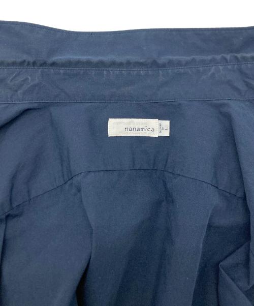 nanamica（ナナミカ）nanamica (ナナミカ) Regular Collar Wind Shirt ネイビー サイズ:SIZE Lの古着・服飾アイテム