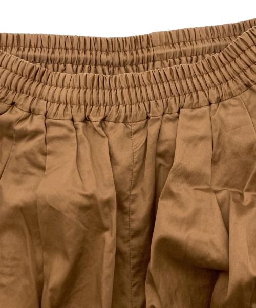 Graphpaper（グラフペーパー）Graphpaper (グラフペーパー) Silicon Poplin Two Tuck Wide Pants ブラウン サイズ:SIZE00の古着・服飾アイテム