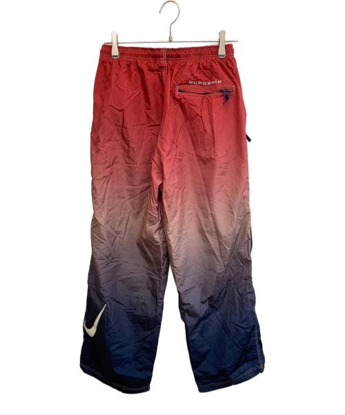 NIKE（ナイキ）NIKE (ナイキ) SUPREME (シュプリーム) Ripstop Track Pant Multicolor レッド×ネイビー サイズ:SIZE Mの古着・服飾アイテム