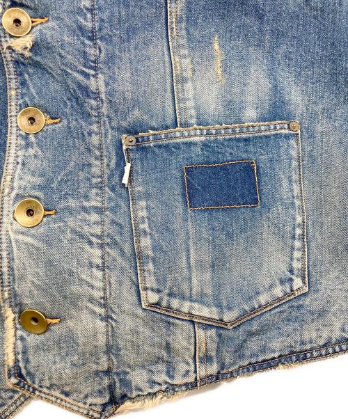 KOLOR（カラー）KOLOR (カラー) ビッグシルエットキルテッドデニムベスト インディゴ サイズ:SIZE 2の古着・服飾アイテム