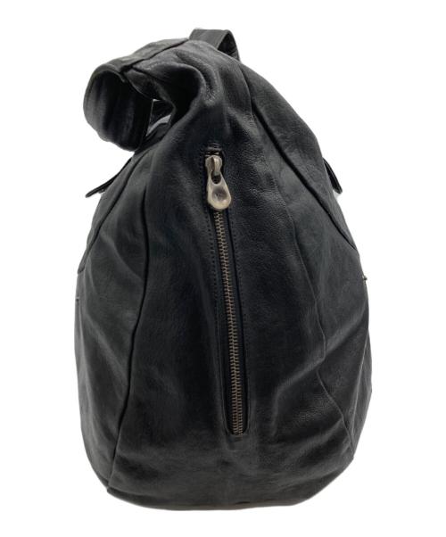 Y's（ワイズ）Y's (ワイズ) MANDARINA (マンダリナ) Lamb leather gimmick shoulder bag ブラックの古着・服飾アイテム