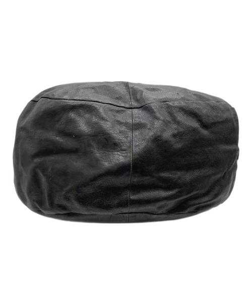 Y's（ワイズ）Y's (ワイズ) MANDARINA (マンダリナ) Lamb leather gimmick shoulder bag ブラックの古着・服飾アイテム