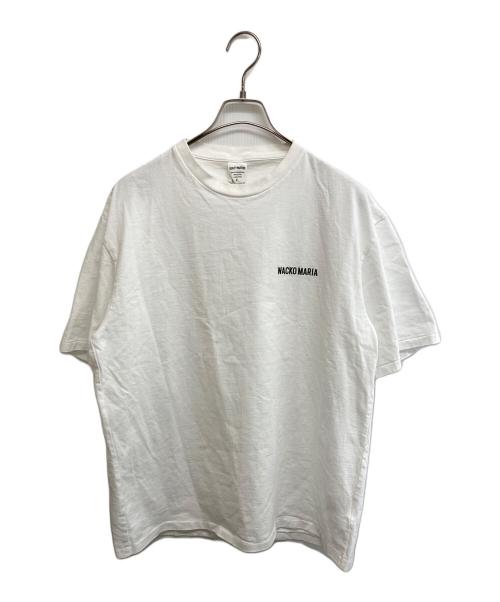 WACKO MARIA（ワコマリア）WACKO MARIA (ワコマリア) WASHED HEAVY WEIGHT CREW NECK T‐SHIRT ホワイト サイズ:SIZE S 未使用品の古着・服飾アイテム
