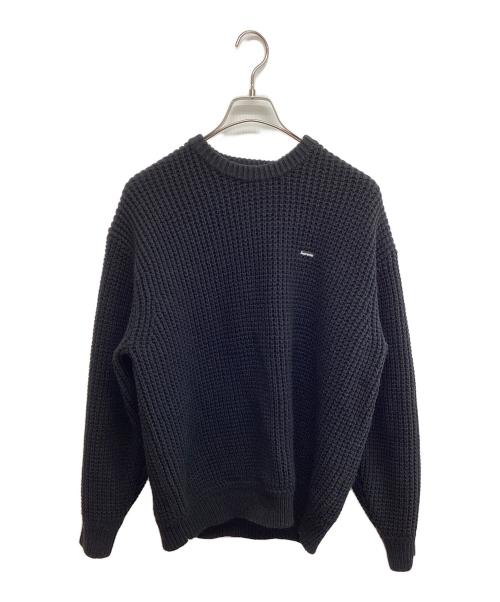 SUPREME（シュプリーム）SUPREME (シュプリーム) WAFFLE SMALL BOX SWEATER ブラック サイズ:SIZE Mの古着・服飾アイテム