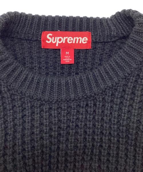 SUPREME（シュプリーム）SUPREME (シュプリーム) WAFFLE SMALL BOX SWEATER ブラック サイズ:SIZE Mの古着・服飾アイテム