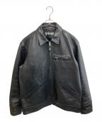 Schottショット）の古着「LEATHER TRACKER」｜ブラック