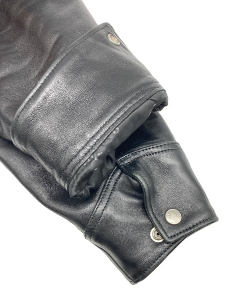 Schott（ショット）Schott (ショット) LEATHER TRACKER ブラック サイズ:SIZE M 未使用品の古着・服飾アイテム